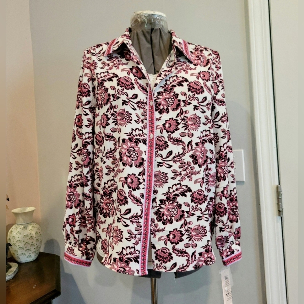 NWT XL Nanette Lepore Button-Down Shirt